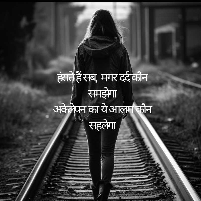 Sad Alone Shayari in Hindi for Girl8