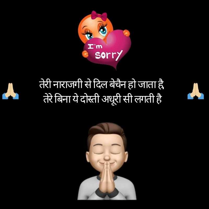 sorry shayari 2 line in hindi2